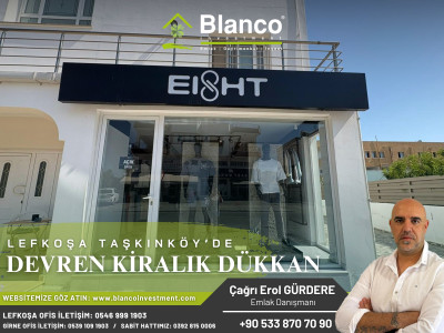 LEFKOŞA/TAŞKINKÖY' DE DEVREN KİRALIK DÜKKAN