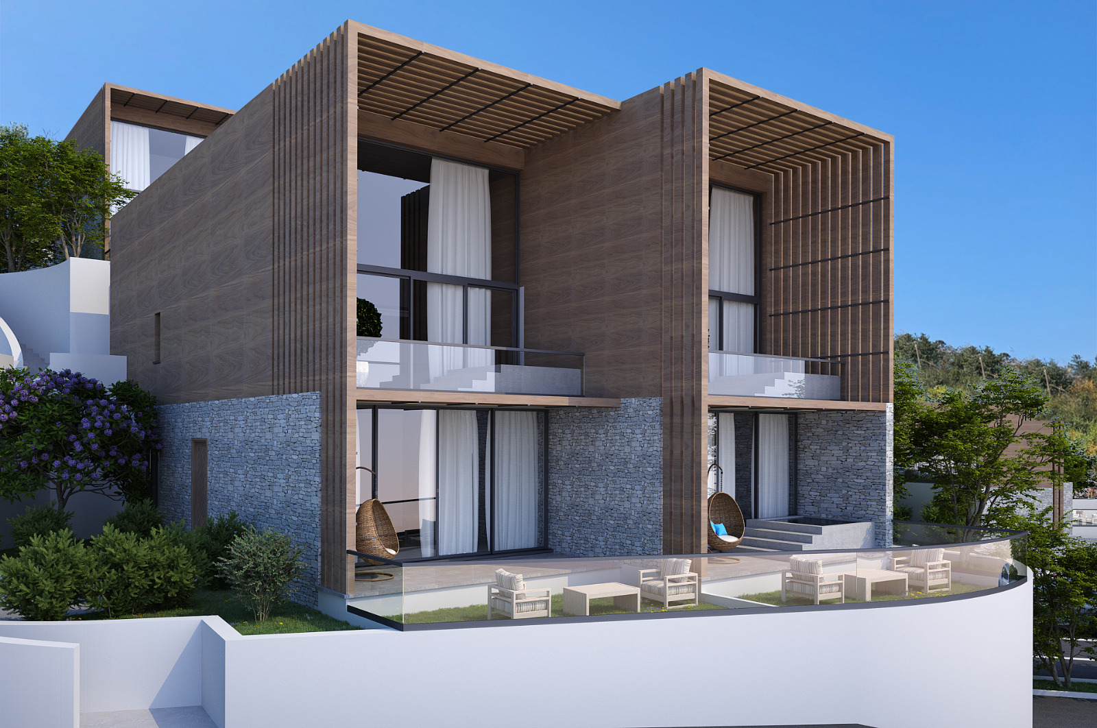 GİRNE/ESENTEPE'DE PROJE AŞAMASINDA SATILIK VİLLALAR-4