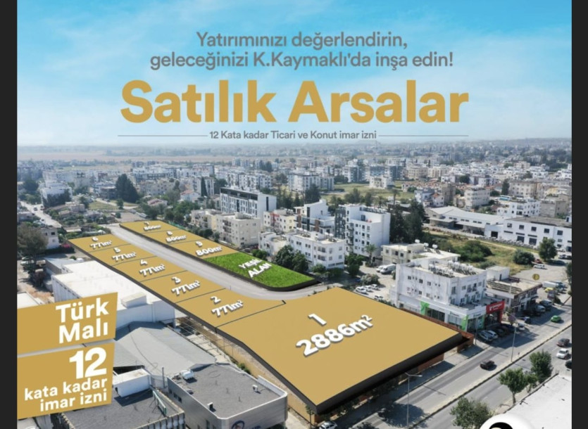 LEFKOŞA/KÜÇÜK KAYMAKLI'DA SATILIK ARSALAR-1