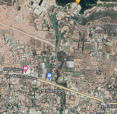 GİRNE/ÇATALKÖY'DE SATILIK TİCARİ İZİNLİ ARSA