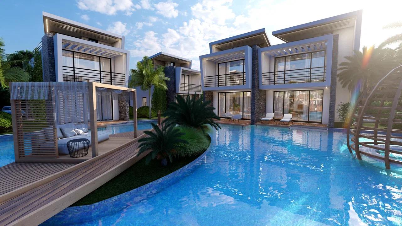 GİRNE/KARŞIYAKA'DA PROJE AŞAMASINDA SATILIK VİLLALAR-3
