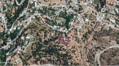 GİRNE/LAPTA BAŞPINAR'DA SATILIK DAĞ VE DENİZ MANZARALI ARSA