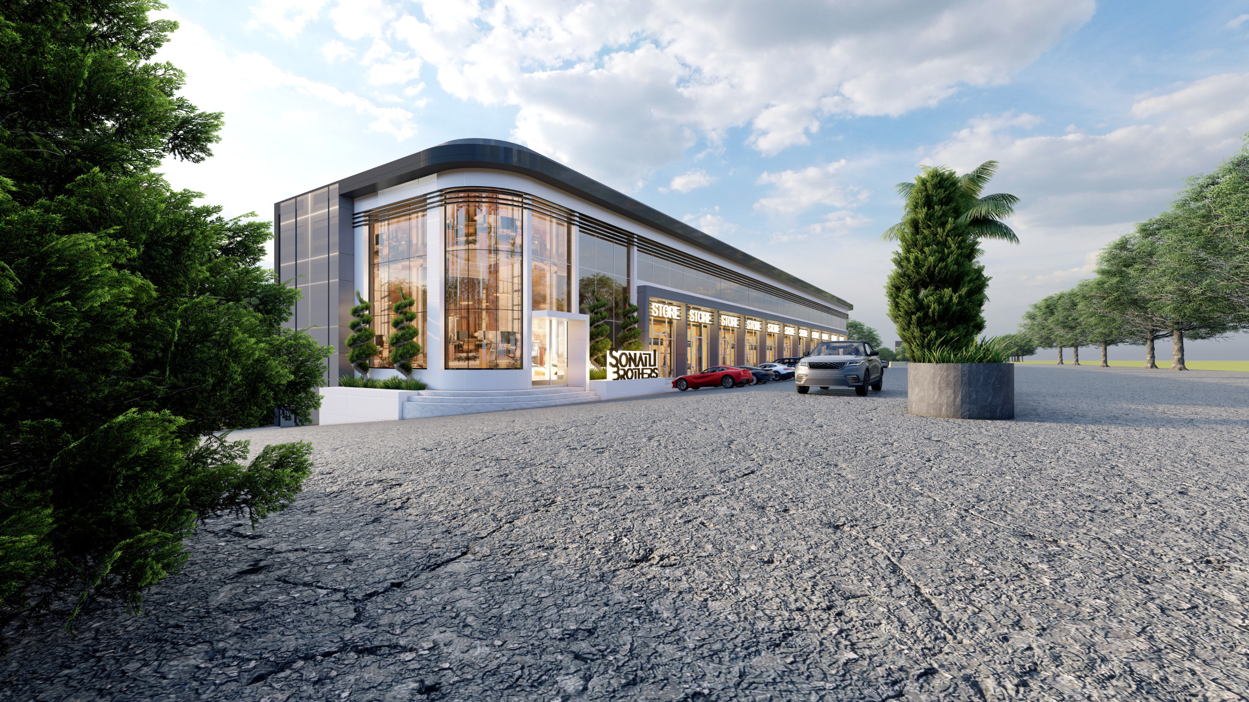 GİRNE/ÇEVRE YOLU ÜZERİ PROJE AŞAMASINDA SATILIK OFİSLER VE DÜKKANLAR-4
