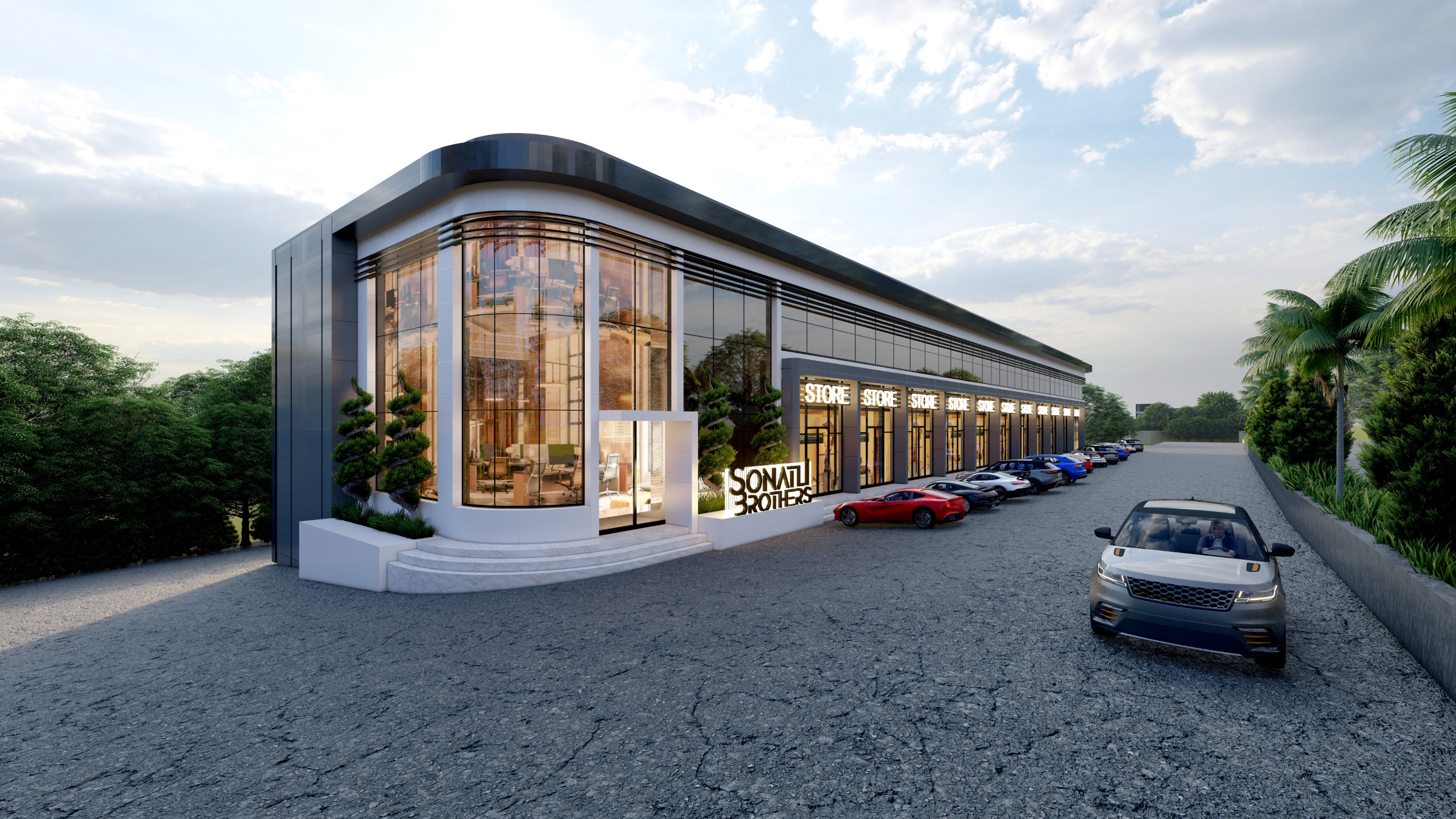 GİRNE/ÇEVRE YOLU ÜZERİ PROJE AŞAMASINDA SATILIK OFİSLER VE DÜKKANLAR-3
