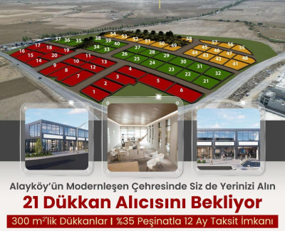LEFKOŞA/ALAYKÖY SANAYİ'DE PROJE AŞAMASINDA SATILIK DÜKKANLAR-9
