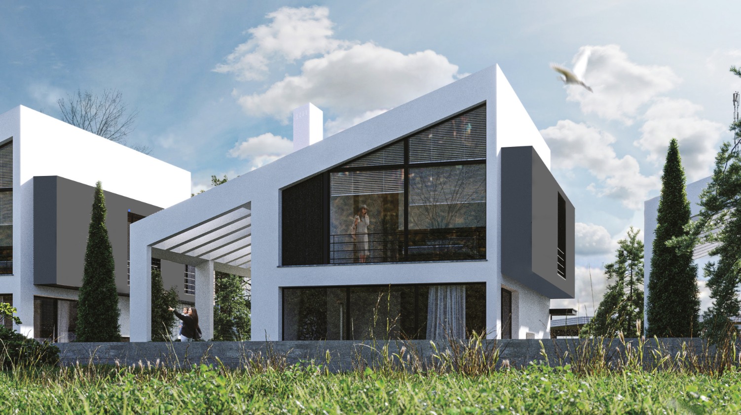 GİRNE/KARŞIYAKA'DA PROJE AŞAMASINDA SATILIK VİLLALAR-1