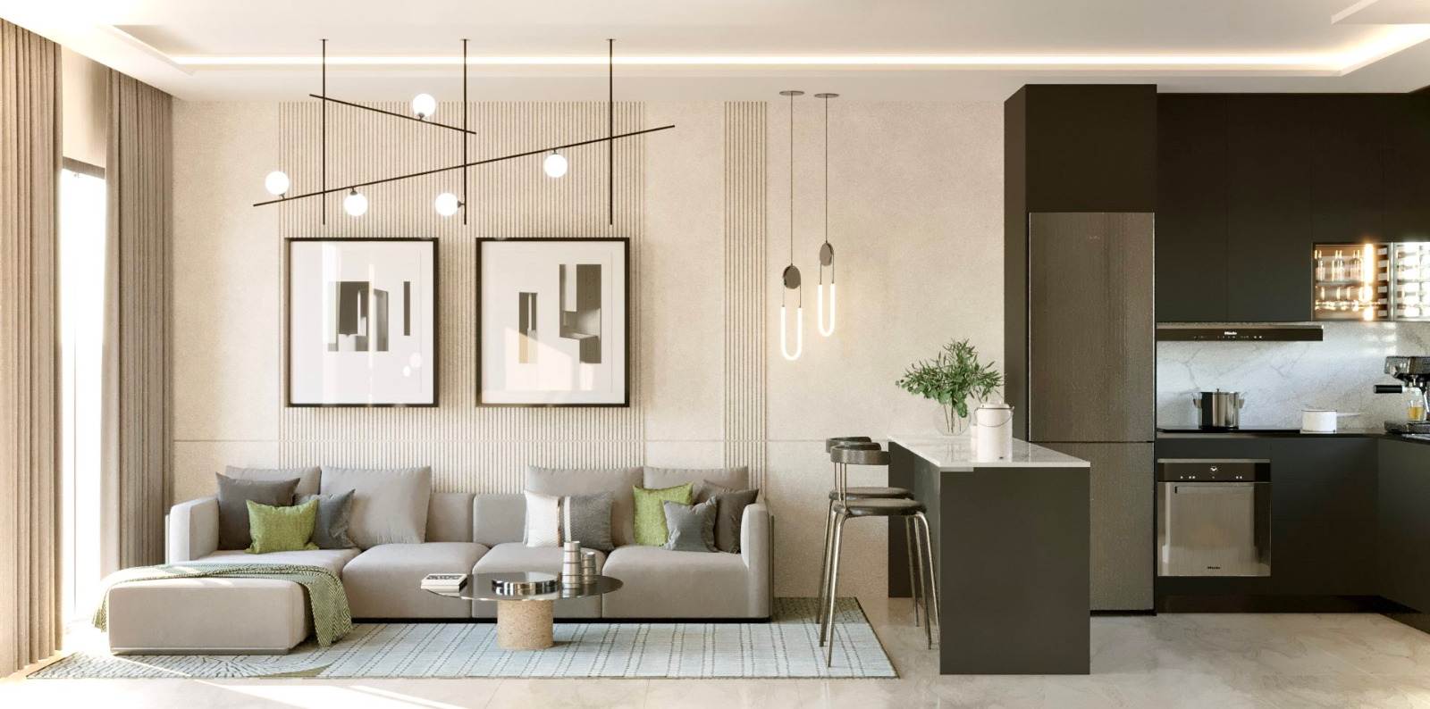 GİRNE/ESENTEPE'DE PROJE AŞAMASINDA SATILIK 1+1/LOFT 2+1 DAİRELER-2